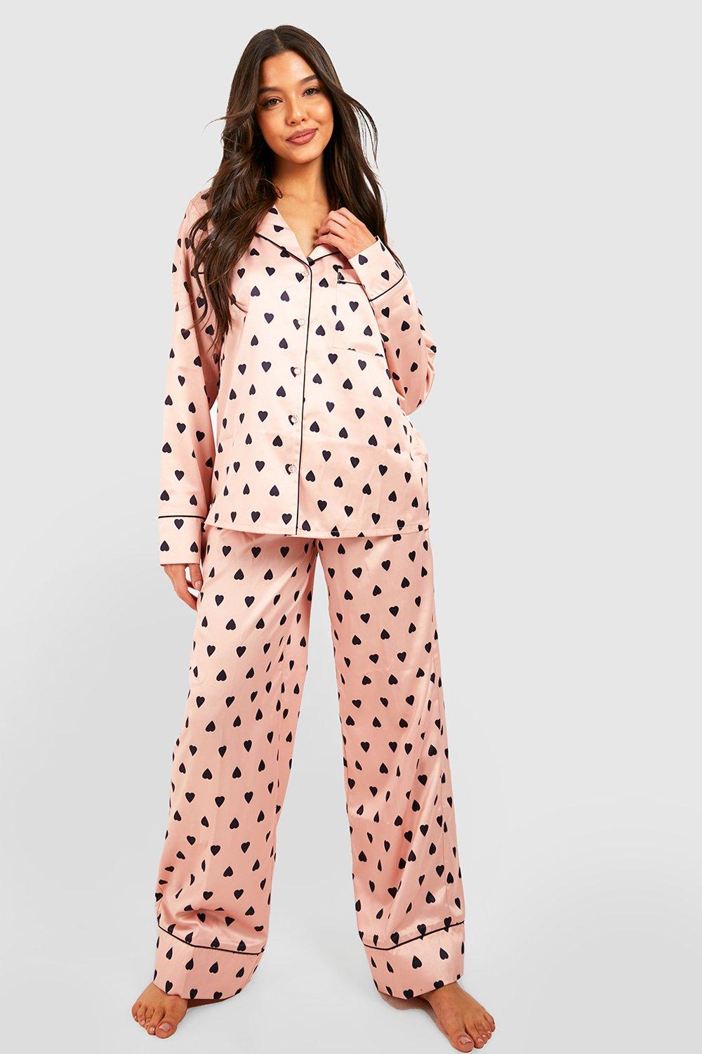 Boohoo best sale heart pyjamas